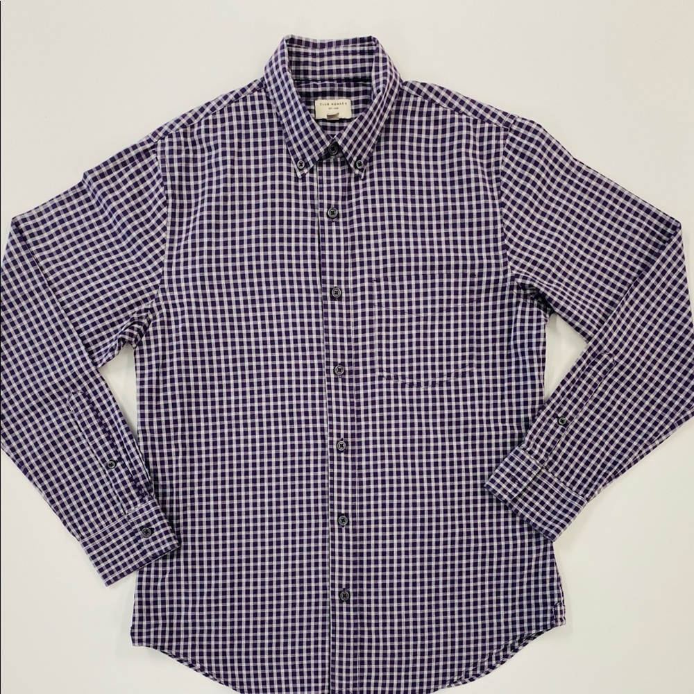 CLUB MONACO Plaid Button Down Shirt | Men’s Medium